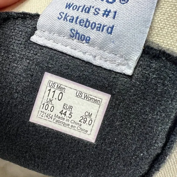 VANS SK8 Hi Leather Shoe Men 11 True Blue &amp; Black Skateboard Sneaker VN0A4BVHXHU