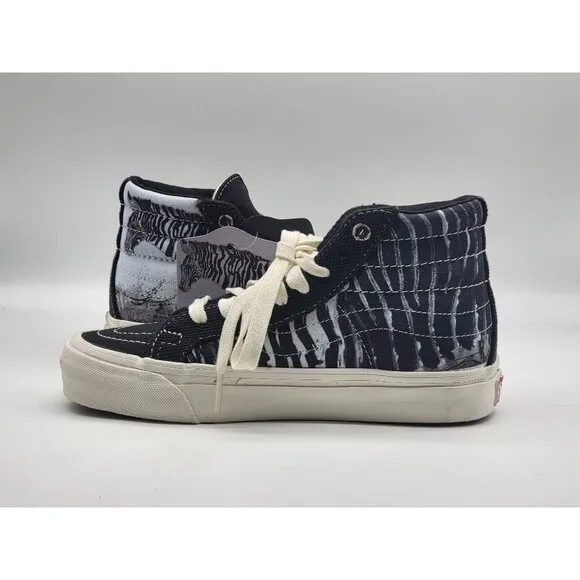 Vans Sk8 Hi LX OG x Ralph Steadman Zebra 2019 Shoes Sneakers Size 4.5