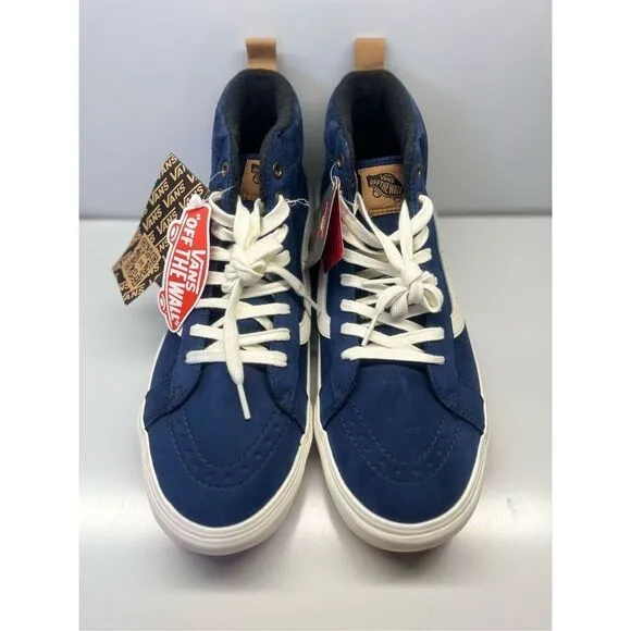 VANS SK8-HI MTE PRIMALOFT Insulation Blue Suede SHOES Size 10 MEN’S