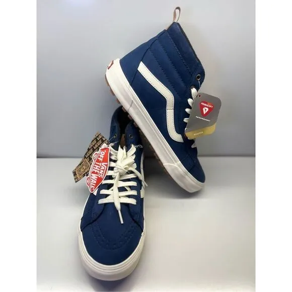 VANS SK8-HI MTE PRIMALOFT Insulation Blue Suede SHOES Size 10 MEN’S