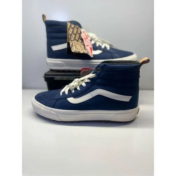 VANS SK8-HI MTE PRIMALOFT Insulation Blue Suede SHOES Size 10 MEN’S