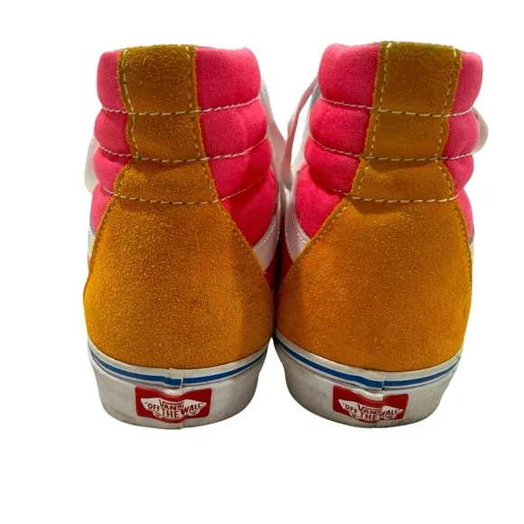 VANS SK8-Hi Shoes Colorblock Multi Bright Yacht Club Suede Lace Up Sneakers - 11