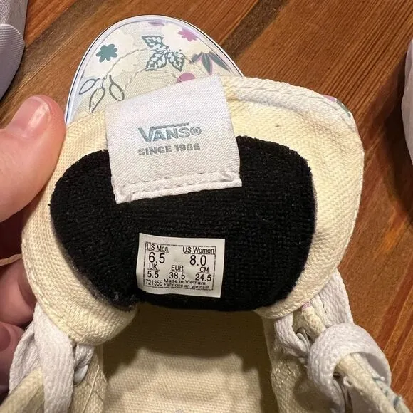 VANS SK8-HI Tapered STACKFORM‎ 2024 Pastel Floral Frosted Mint/True White Shoe