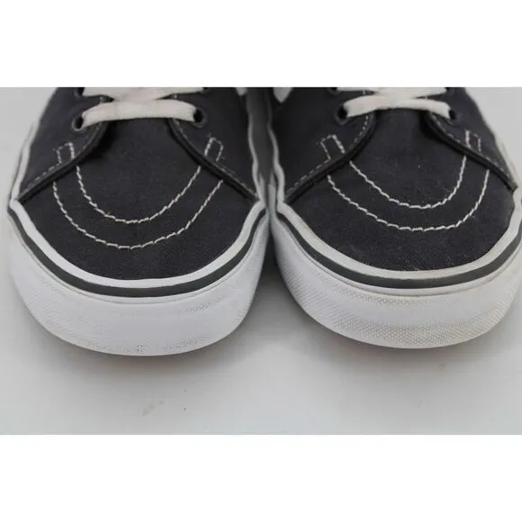 Vans Sk8 Hi Top Skate Shoes, Skateboarding Sidestripe GRAY Canvas Mens 7.5