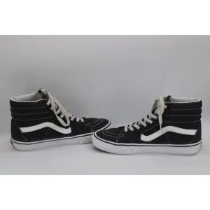 Vans Sk8 Hi Top Skate Shoes, Skateboarding Sidestripe GRAY Canvas Mens 7.5