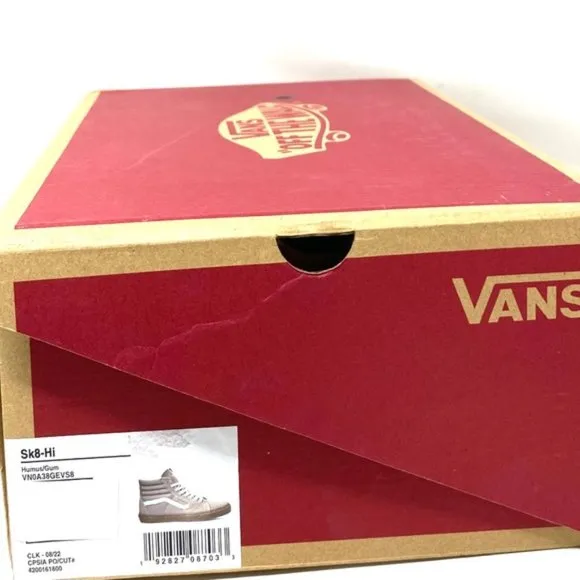 VANS Sk8-Hi Women Shoes Humus Gum Casual Sneakers Suede Canvas Skate VN0A38GEVS8