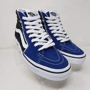 Vans Skateboard Shoes Mens 5.5 Blue Sk8-Hi Bolt Suede Lace Up Shoes Sneakers
