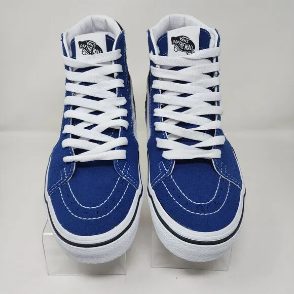 Vans Skateboard Shoes Mens 5.5 Blue Sk8-Hi Bolt Suede Lace Up Shoes Sneakers