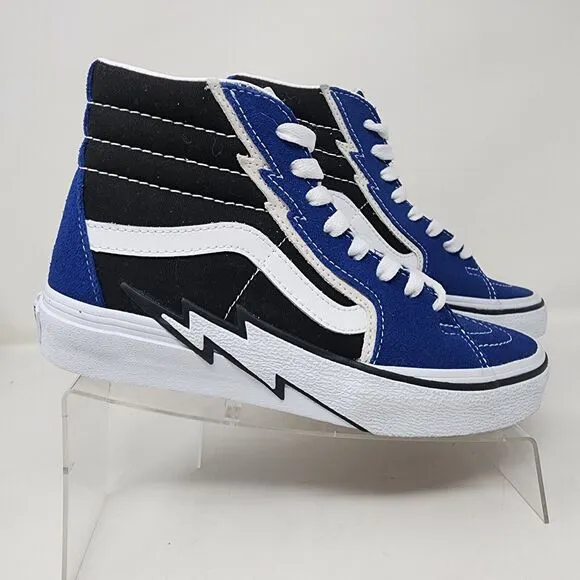 Vans Skateboard Shoes Mens 5.5 Blue Sk8-Hi Bolt Suede Lace Up Shoes Sneakers
