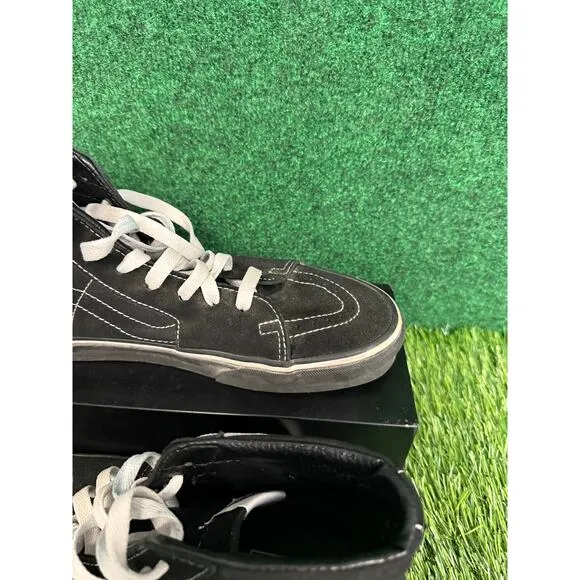 Vans Sneakers Men's 9 Sk8-Hi Heritage Black &amp;White Skateboarding Athletic Shoes