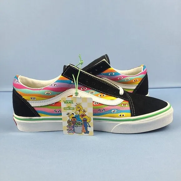 Vans Sneakers Mens Size 9.5 Old Skool Sesame Street TV Show Skate Shoes Low Top