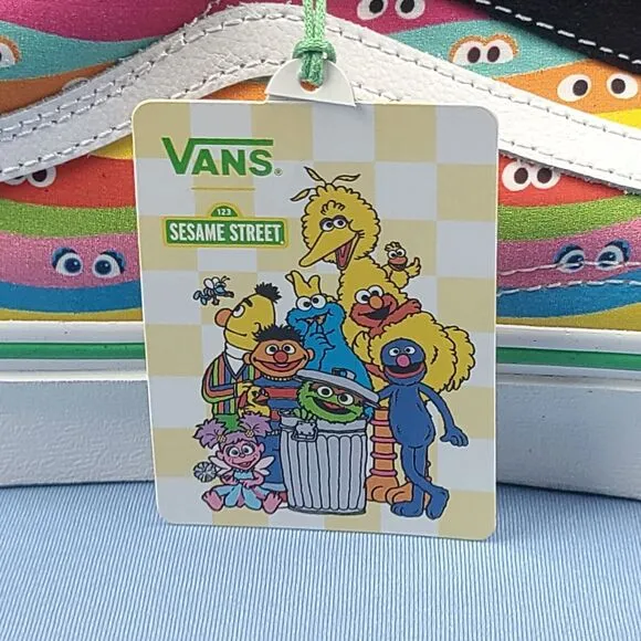 Vans Sneakers Mens Size 9.5 Old Skool Sesame Street TV Show Skate Shoes Low Top