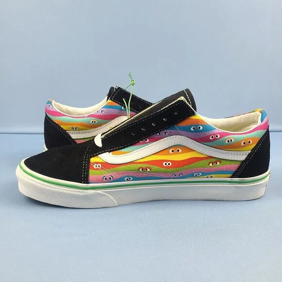Vans Sneakers Mens Size 9.5 Old Skool Sesame Street TV Show Skate Shoes Low Top
