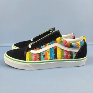 Vans Sneakers Mens Size 9.5 Old Skool Sesame Street TV Show Skate Shoes Low Top