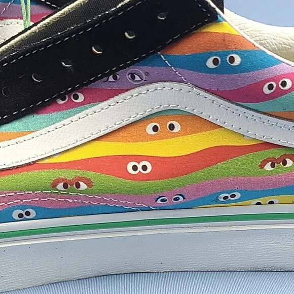 Vans Sneakers Mens Size 9.5 Old Skool Sesame Street TV Show Skate Shoes Low Top