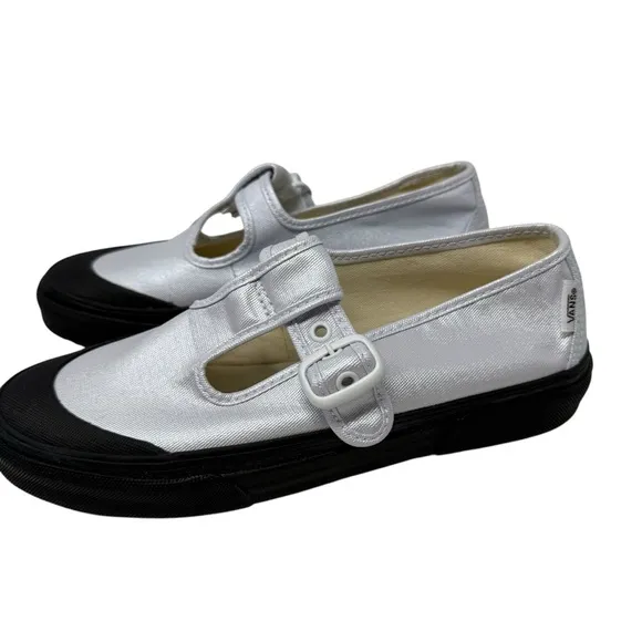 Vans Style 93 Coated Canvas True White Mary Jane Shoes Women’s Size 8 New