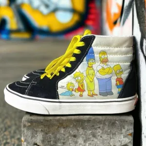 Vans The Simpsons Shoes High Tops Suede and Canvas Special Edition Size 8.5 Men
