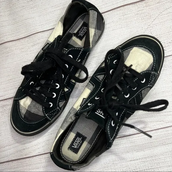Vans Tory Plaid Black/White Low-Top Shoes