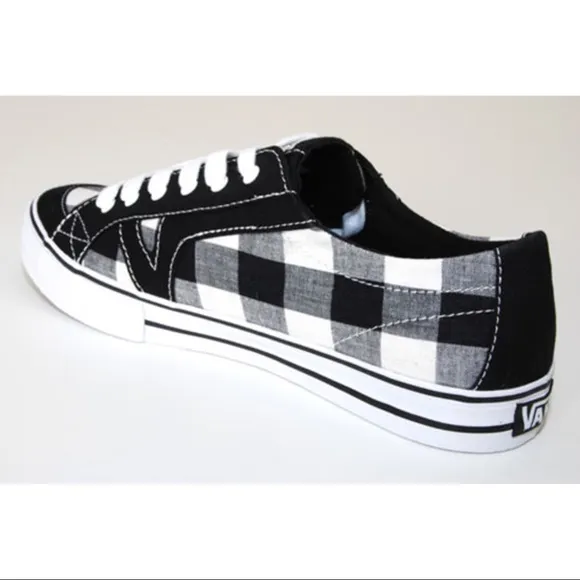 Vans Tory Plaid Black/White Low-Top Shoes