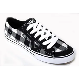 Vans Tory Plaid Black/White Low-Top Shoes