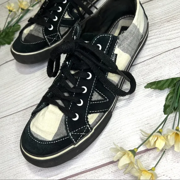 Vans Tory Plaid Black/White Low-Top Shoes