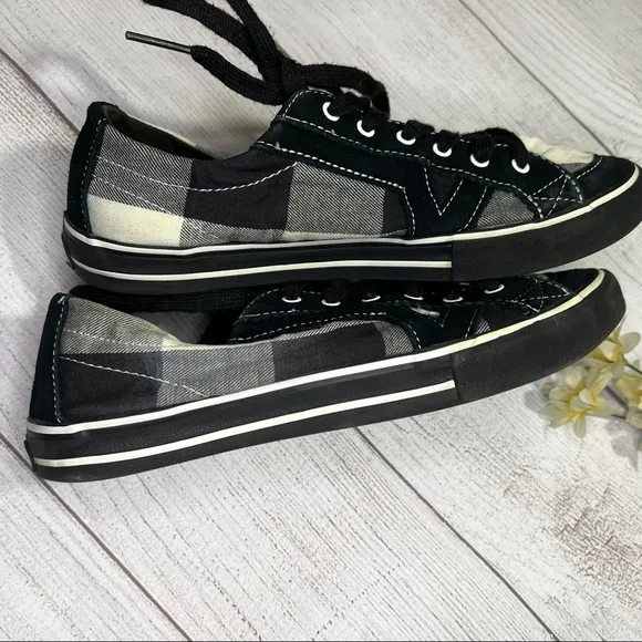 Vans Tory Plaid Black/White Low-Top Shoes