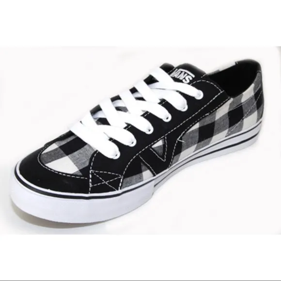 Vans Tory Plaid Black/White Low-Top Shoes