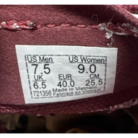 Vans Ultrarange Exo Low Red White Skate Casual Shoe Sneaker Mens 7.5 Womens 9.0