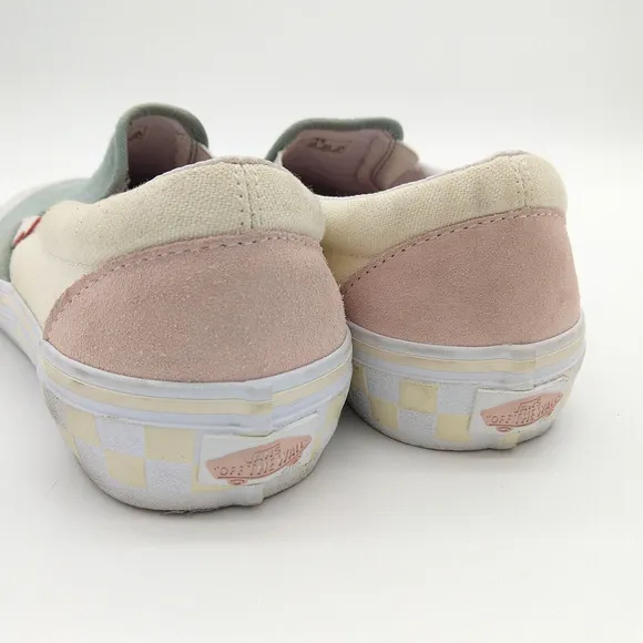 Vans Washout Slip-On Pro Shoes Mens 7.5 Womens 9 Pastel Suede Blue Antique