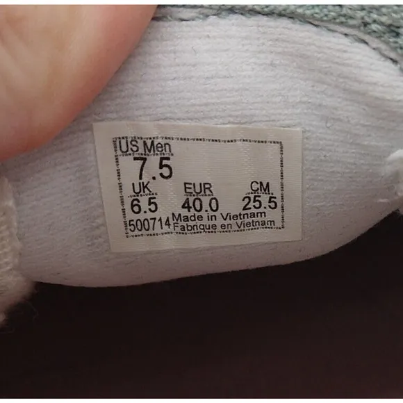 Vans Washout Slip-On Pro Shoes Mens 7.5 Womens 9 Pastel Suede Blue Antique