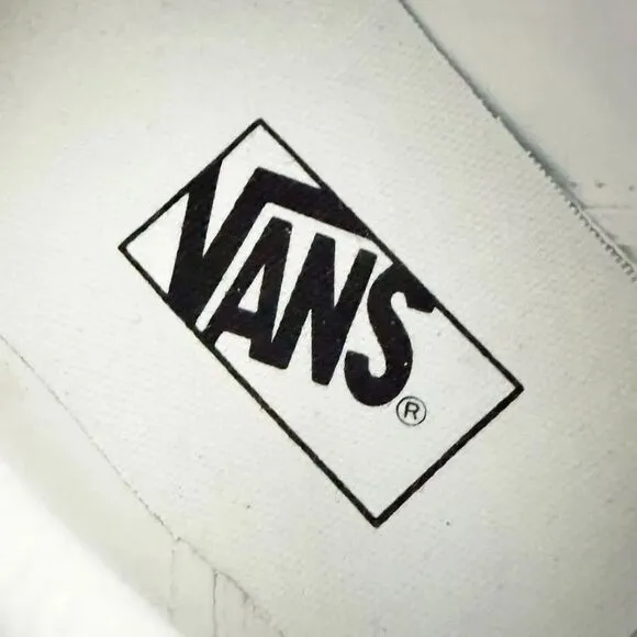 VANS | White Canvas Slip-On Classic Shoes True White Custom Gold Glitter Bow | 9