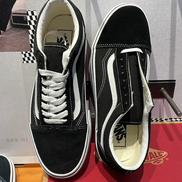 Vans WMNS Old Skool Stackform Suede/Canvas Black/True WhtVN0A7Q5M6BT Platform