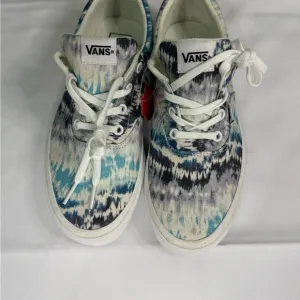 Vans Women's Blue and Black Patterned Shoes