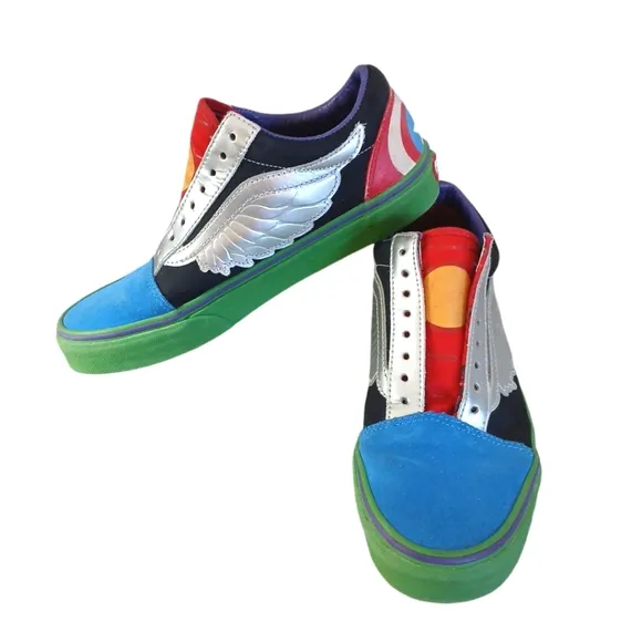 Vans x Marvel Avengers Captain America Sneakers Women's Tennis Shoes size 9