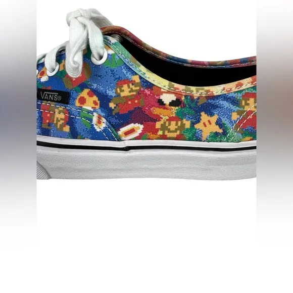 VANS x Nintendo Super Mario Bros Sneakers Mens US 6 Womens 7.5 Low Shoes Casual