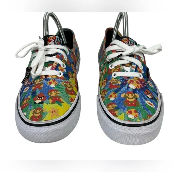VANS x Nintendo Super Mario Bros Sneakers Mens US 6 Womens 7.5 Low Shoes Casual