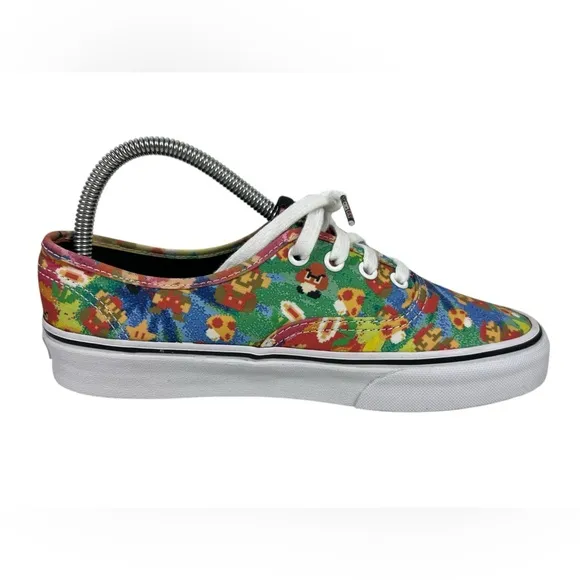 VANS x Nintendo Super Mario Bros Sneakers Mens US 6 Womens 7.5 Low Shoes Casual