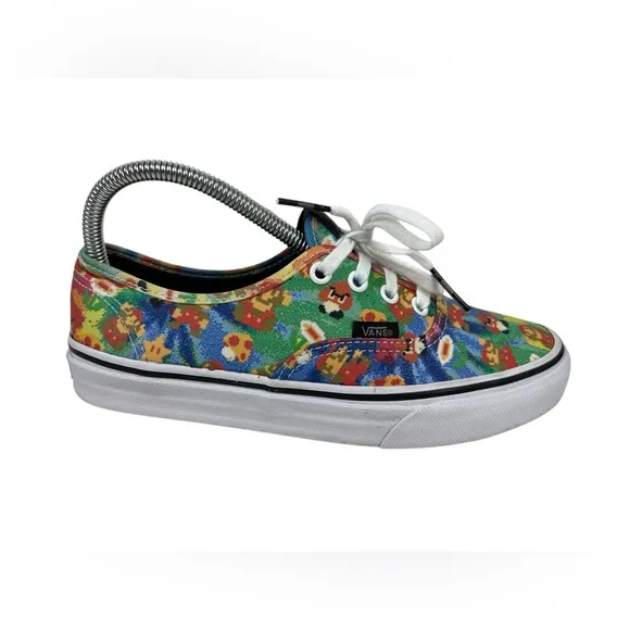 VANS x Nintendo Super Mario Bros Sneakers Mens US 6 Womens 7.5 Low Shoes Casual