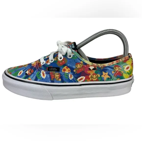 VANS x Nintendo Super Mario Bros Sneakers Mens US 6 Womens 7.5 Low Shoes Casual