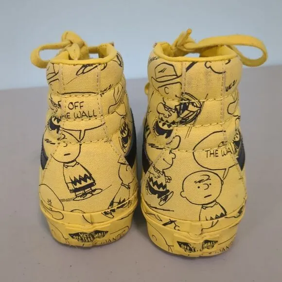 Vans X Peanuts Sk8-Hi 'Charlie Brown Maize' Yellow high top snoop…
