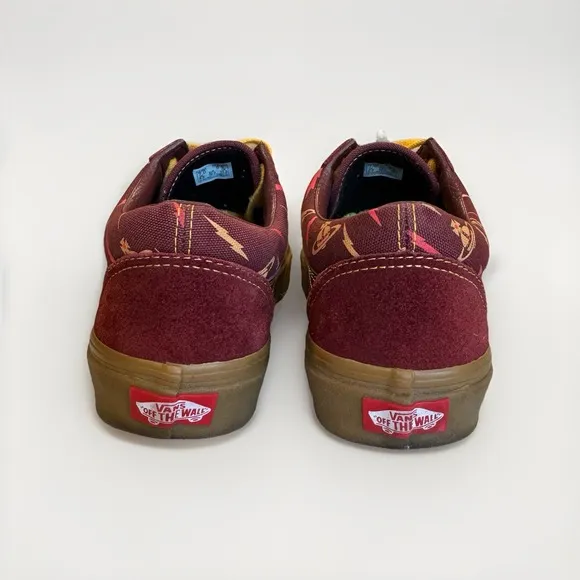 Vans x Vivienne Westwood Anglomania Low Maroon Sneakers Shows M7 W8.5 Y2K Retro