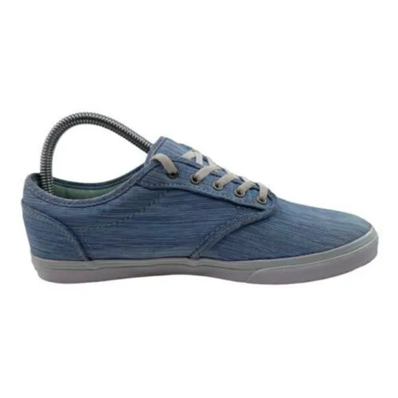 Vans Off The Wall Women’s Size 7.5 Light Blue Low Top Canvas Shoes 721356