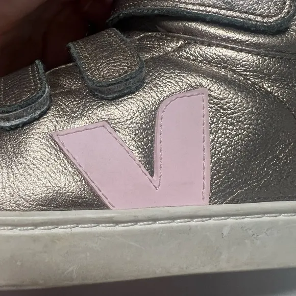 VEJA Kids Girls Esplar Mid Leather Petale Shoes ChromeFree Geather Bronze Size 4