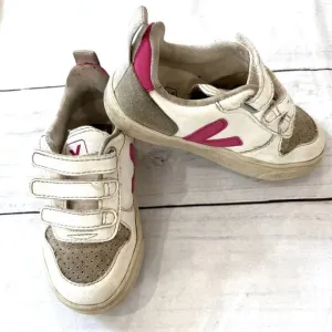 Veja Toddler Girls White V-10 Velcro Sneakers