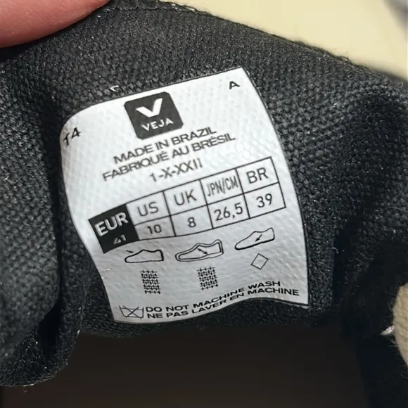 VEJA WATA II Low Canvas Sneakers Shoes Black