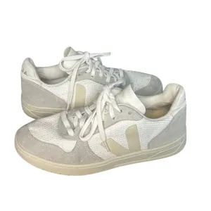 Veja womens v-10 B-MESH WHITE lace up sneaker size 10 Tenniscore natural Pierre