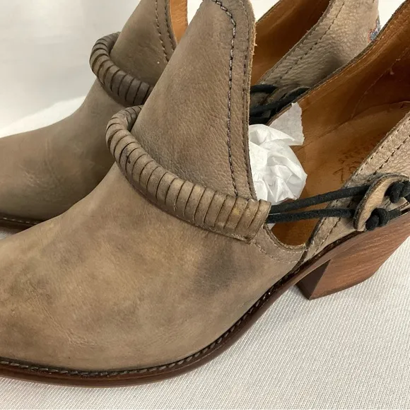 Vera Cruz Estrada embroidered boots rustic satin gray Sz 40 Sundance Veracruz