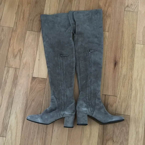 Vero Cuoio | Gray | over-the-knee suede boots |  size 6/36.5| Barney’s New York