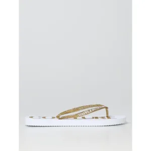 Versace Jeans Couture flip flops in rubber Women Gold Sandals