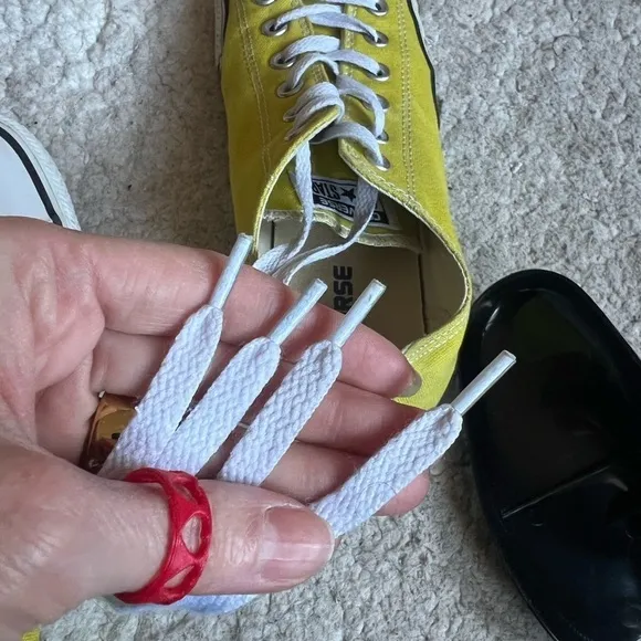 Vibrant Yellow Greenish Hue Classic Low-Top Sneakers